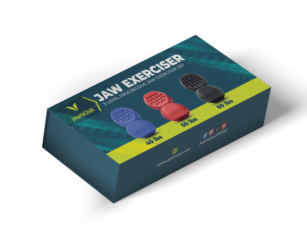 Jawnova Jaw Exerciser Set – 3-Level Progressive Training Kit