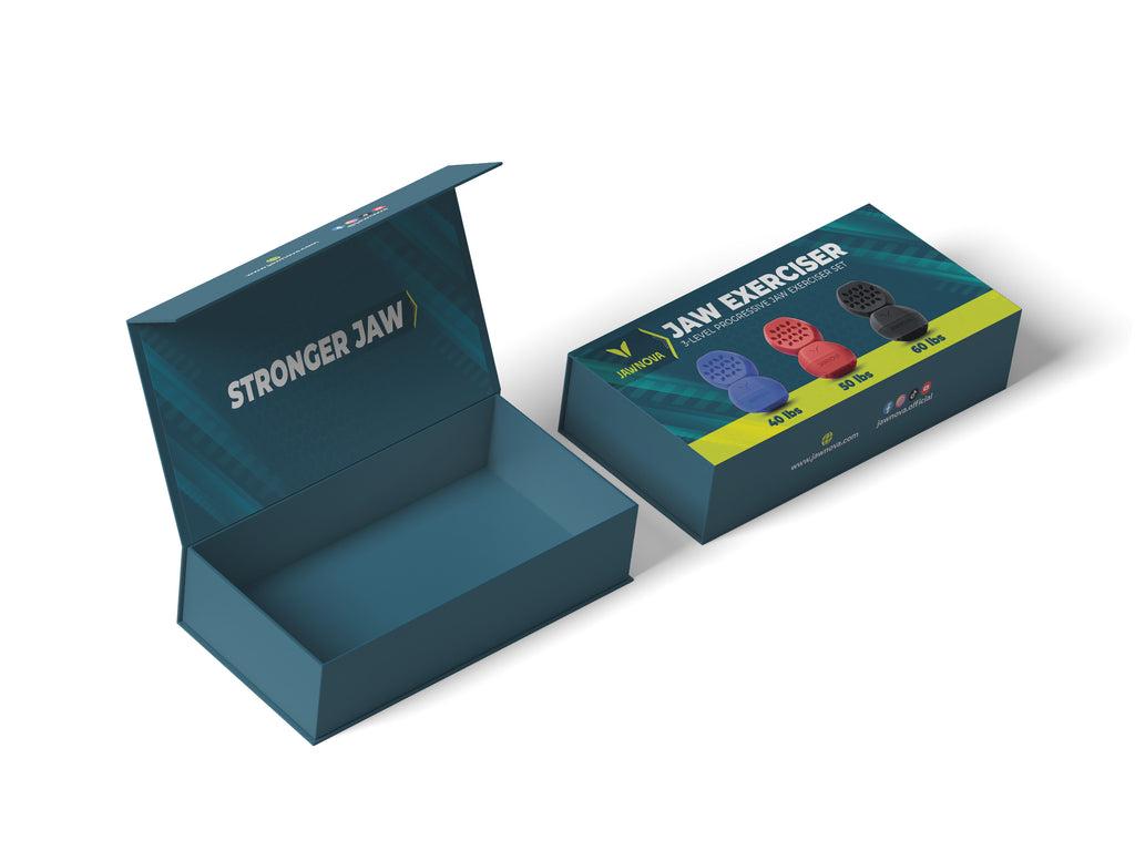 Jawnova Jaw Exerciser Set – 3-Level Progressive Training Kit